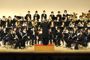 西大寺中学校と西大寺高校の合同演奏